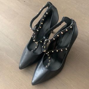 banana republic black heels